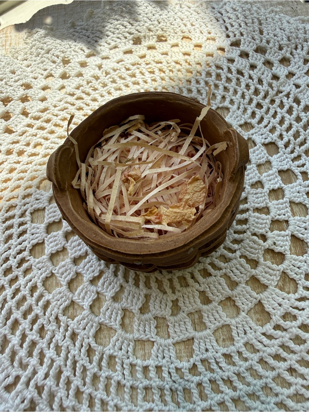 Handcrafted Brown Woven Decorative Bowl - Rustic Home Accent